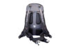 Nokta DetectoBag backpack back view featuring padded mesh straps, lumbar support, and adjustable waist belt.